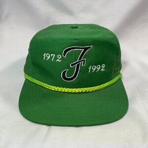 VINTAGE 1972-1992 Farmington High School Buckle Hat | Green | Designer Award